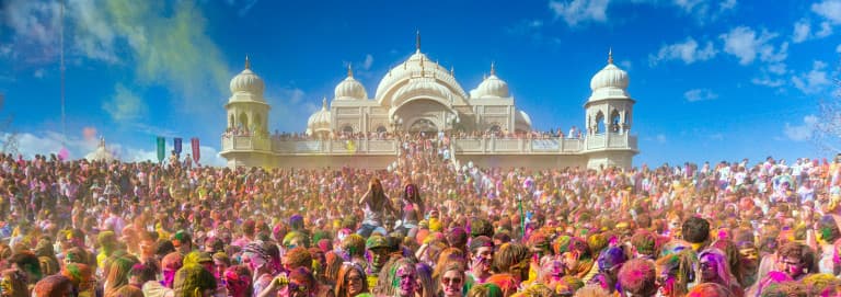 A colorful Festival of Colors celebration